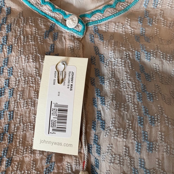 Johnny Was Dusty Rose Jardin Tunic Rayon Large NWT - Picture 10 of 12